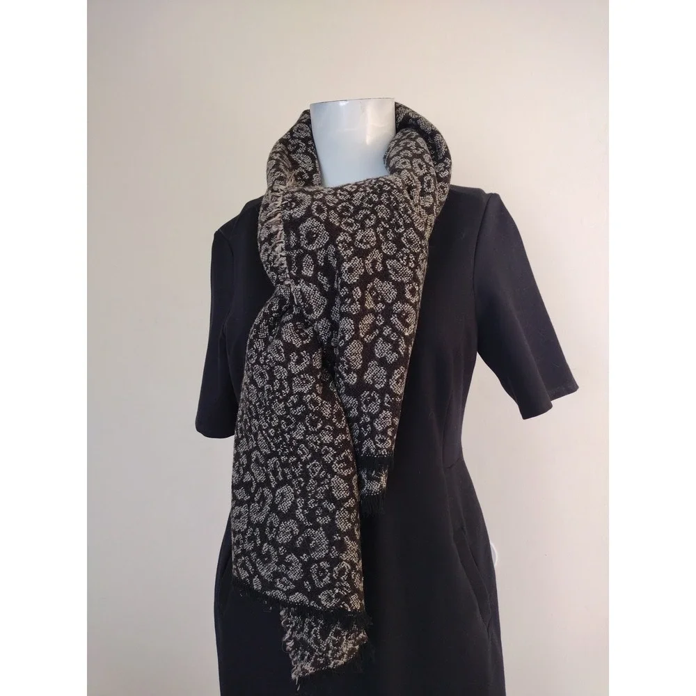 pashmina scarf wrap shawl Animal‎ Print Knit Lightweight Chic Elegant 67X21